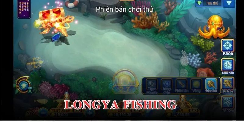 Tựa game Longya Fishing tập hợp hệ thống sinh vật đa dạng 