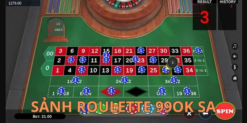 Trải nghiệm tuyệt vời với Roulette 99OK trực tuyến trên SA 